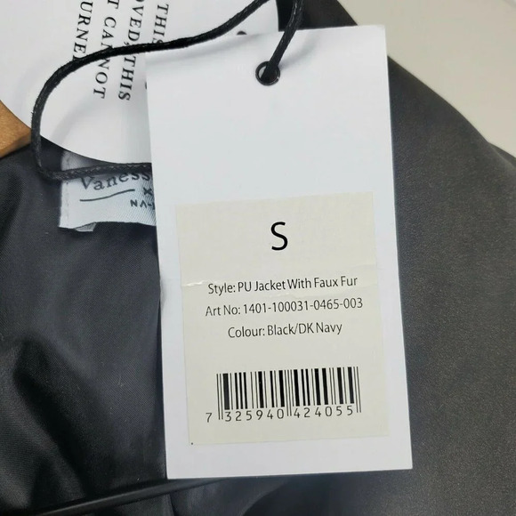 Vanessa Moe x NA:KD Moto Jacket Vegan Leather NWT - Picture 7 of 12